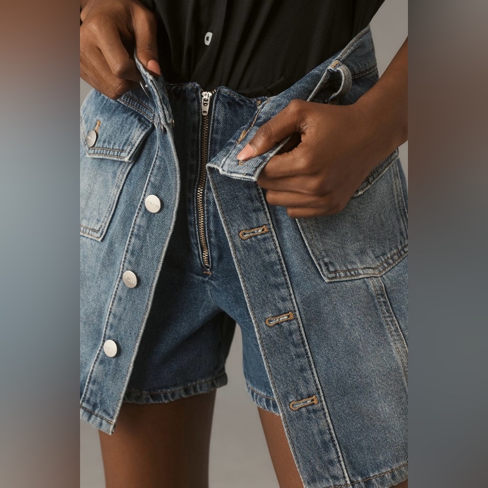 Anthropologie Pilcro Country Denim Skorts - Picture 4 of 13